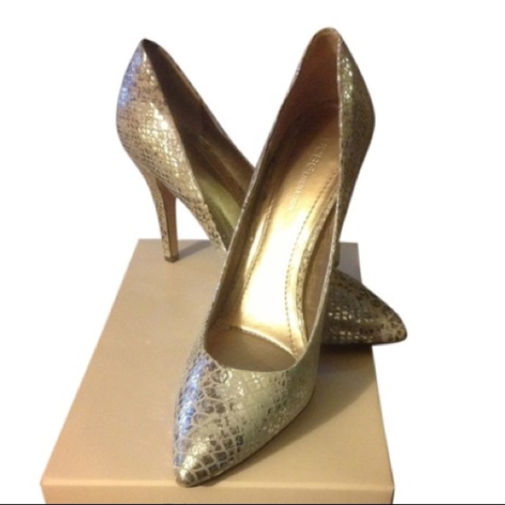 BCBGeneration Metallic Python heels. Size 8.5